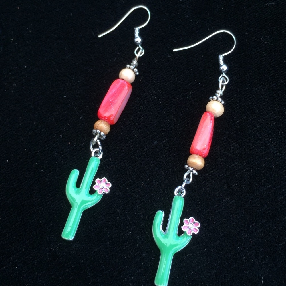 Cactus Drop Earrings